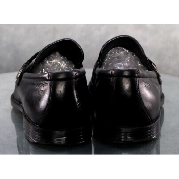 ECCO Men\'s Single Strap Loafer Dress Shoes Size EU 45 US 11-11.5 Leather Black main image 8